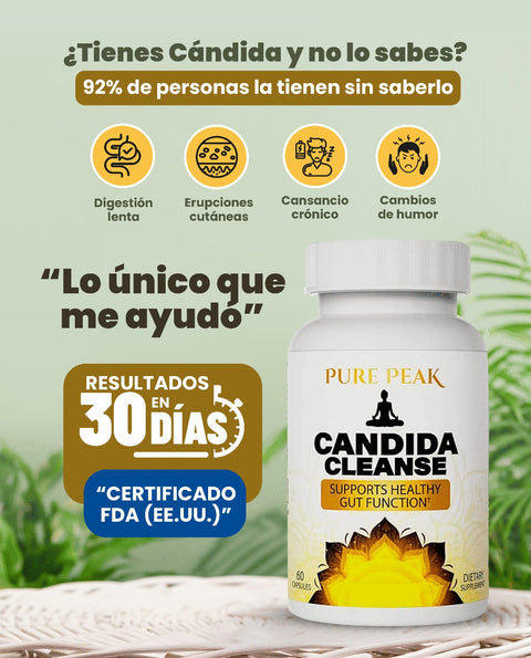 Candida Cleanse - Soporte para Intestino y Colon
